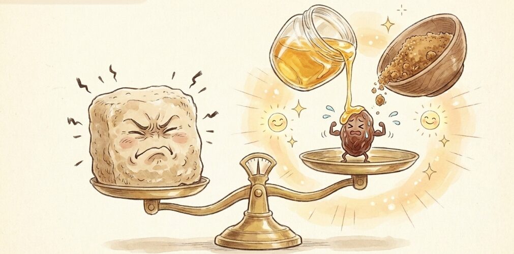 甘味の調整が足りていない