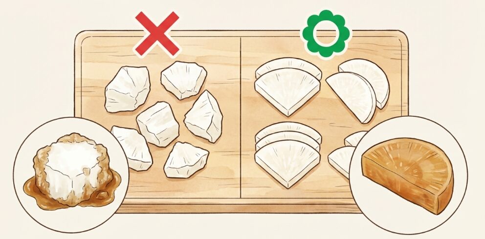 大根の切り方で変わる食感の工夫