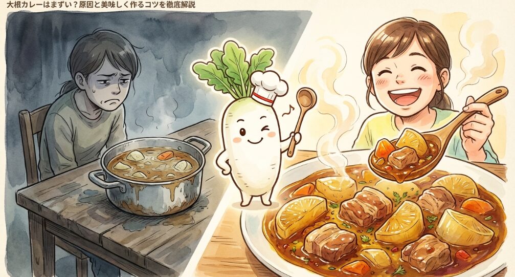 大根カレーはまずい？