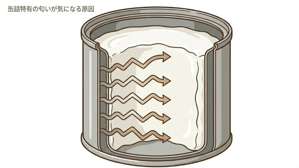 缶詰特有の匂いが気になる原因