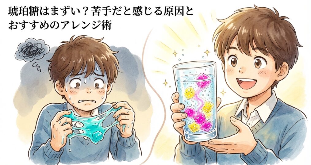 琥珀糖はまずい？