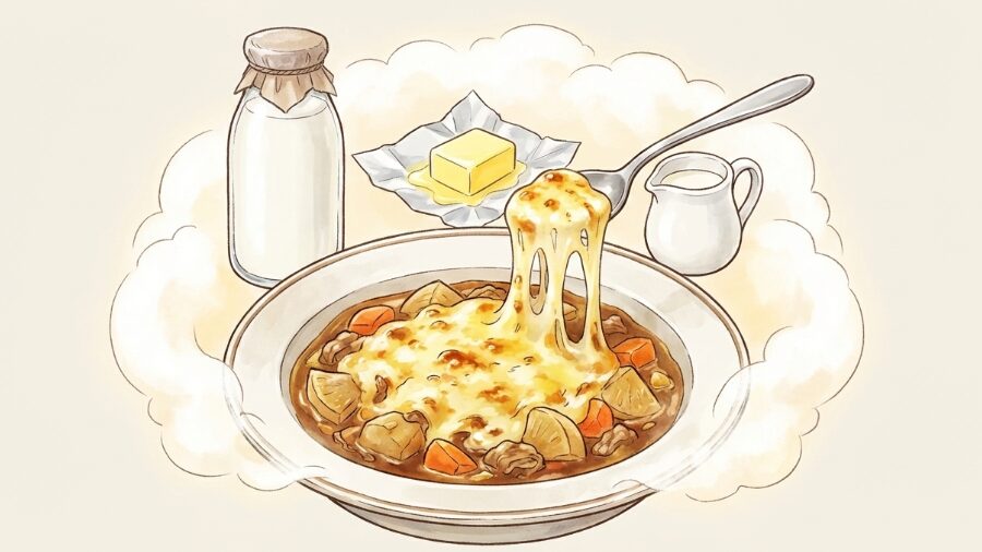 チーズや牛乳でマイルドにアレンジ