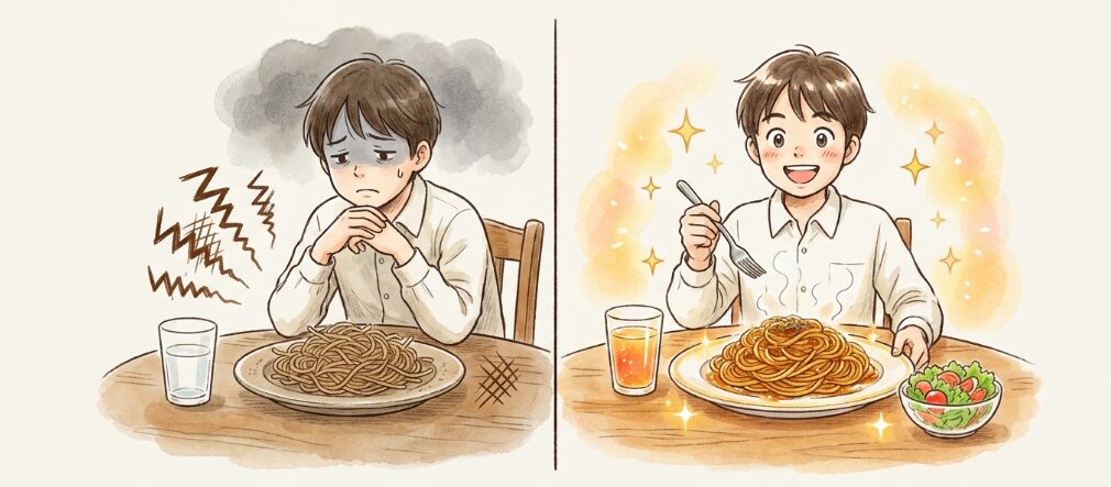 全粒粉パスタがまずい