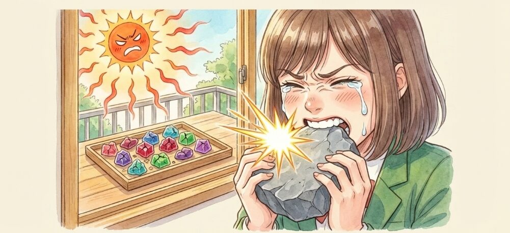 失敗して中までカチカチになる