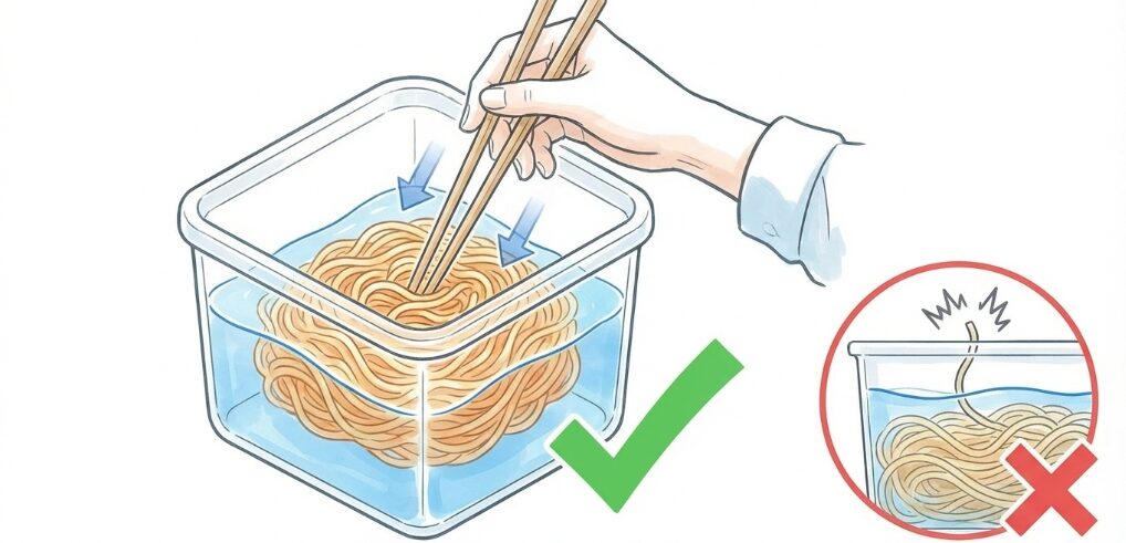 麺が固まる失敗を防ぐためのポイント