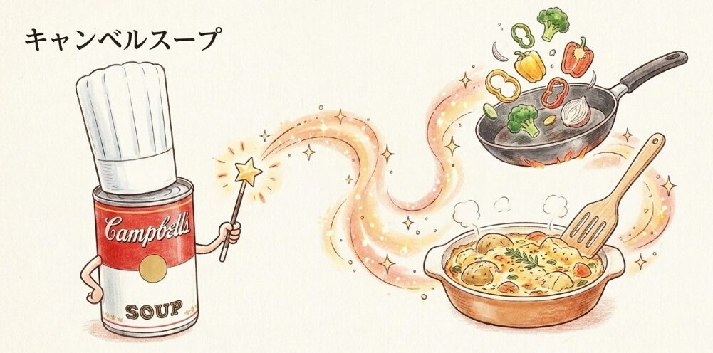 まずいとは言わせないキャンベルスープのアレンジ活用術
