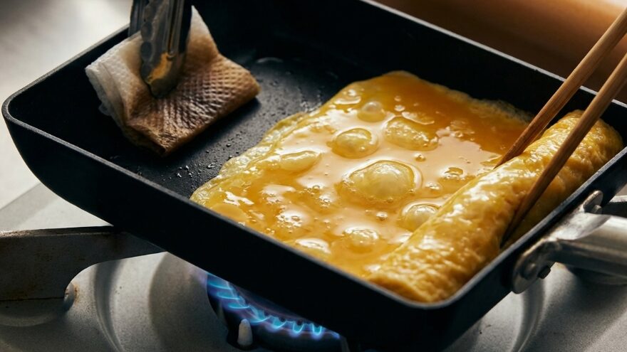 焼く時の火加減と巻き方のタイミング