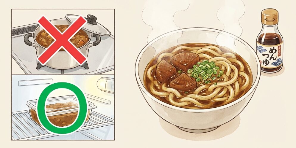 翌日のカレーうどんへのリメイク術