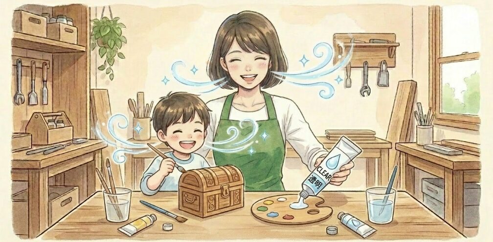 アクリル絵の具のクリアカラー