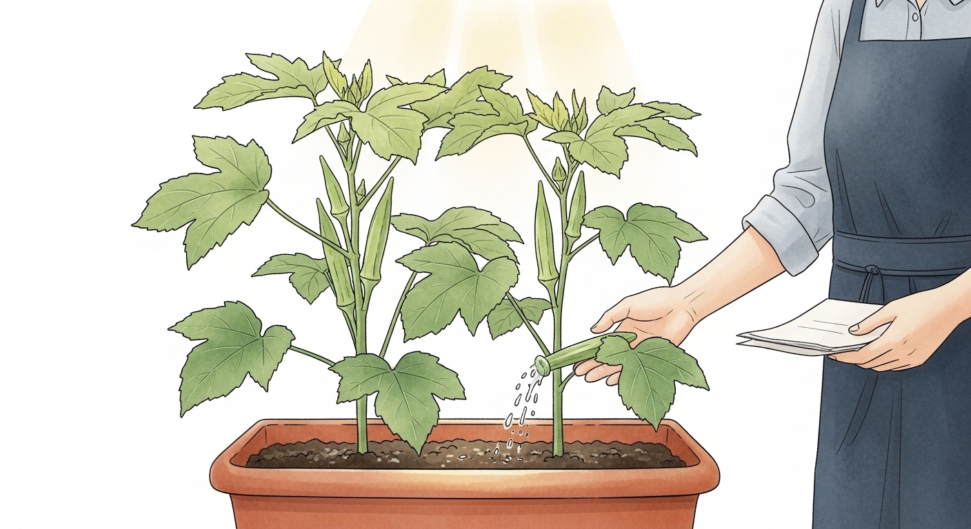 オクラ 育て 方 プランター