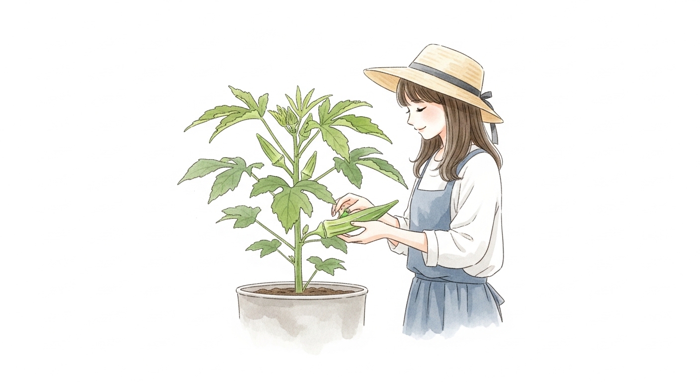 オクラ プランター 育たない