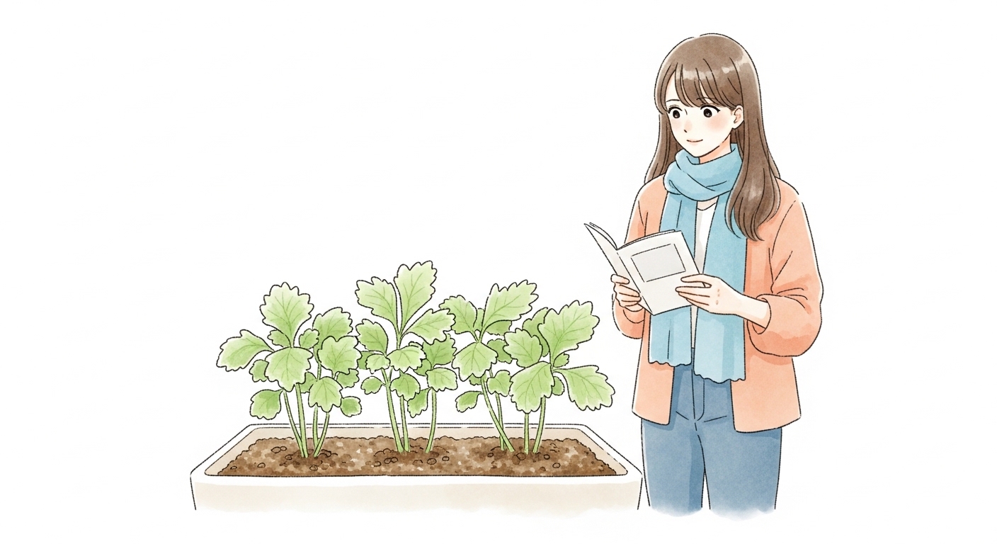 春菊 プランター 大きく ならない