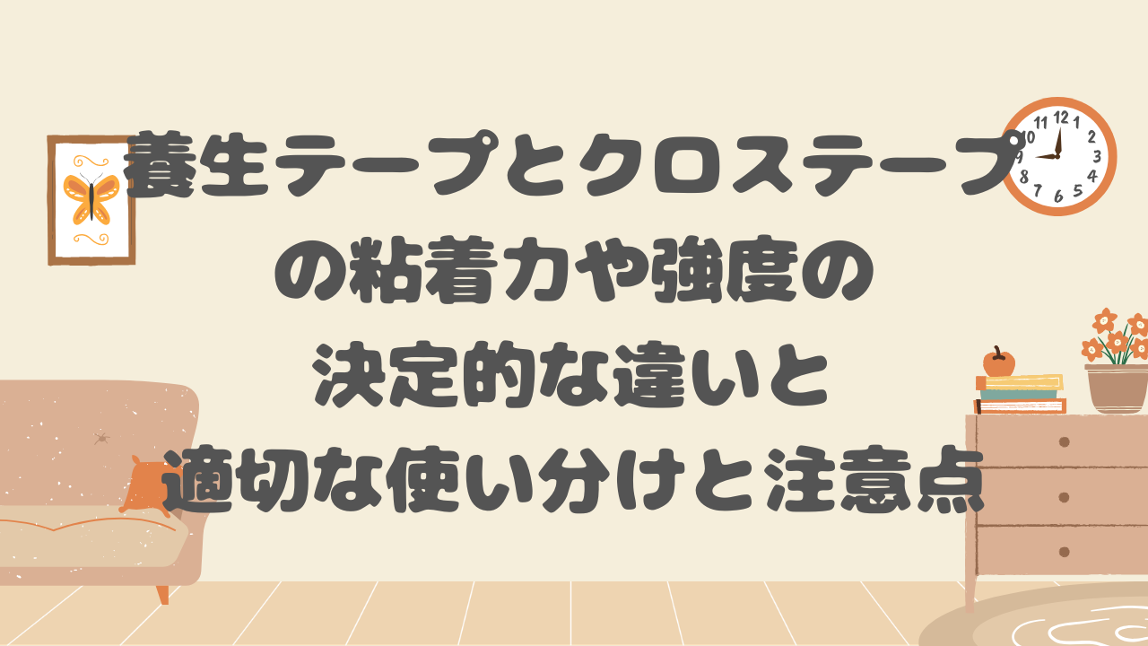 養生テープとクロステープ