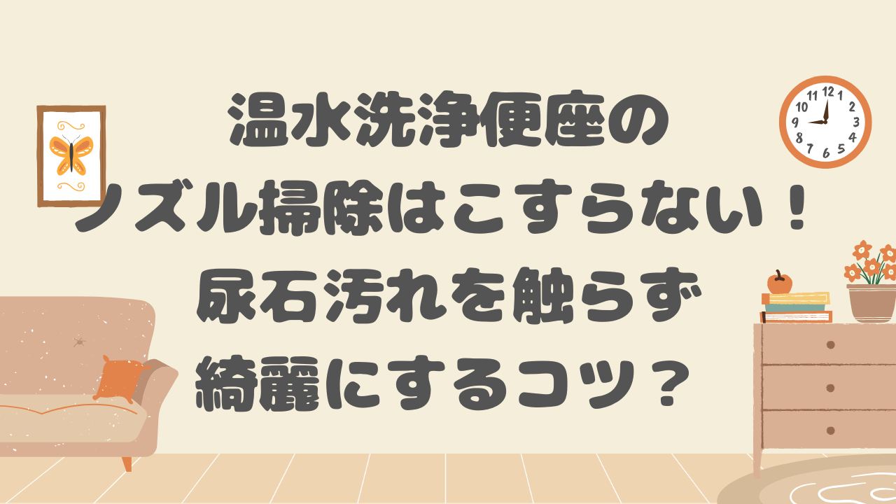 温水洗浄便座のノズル掃除