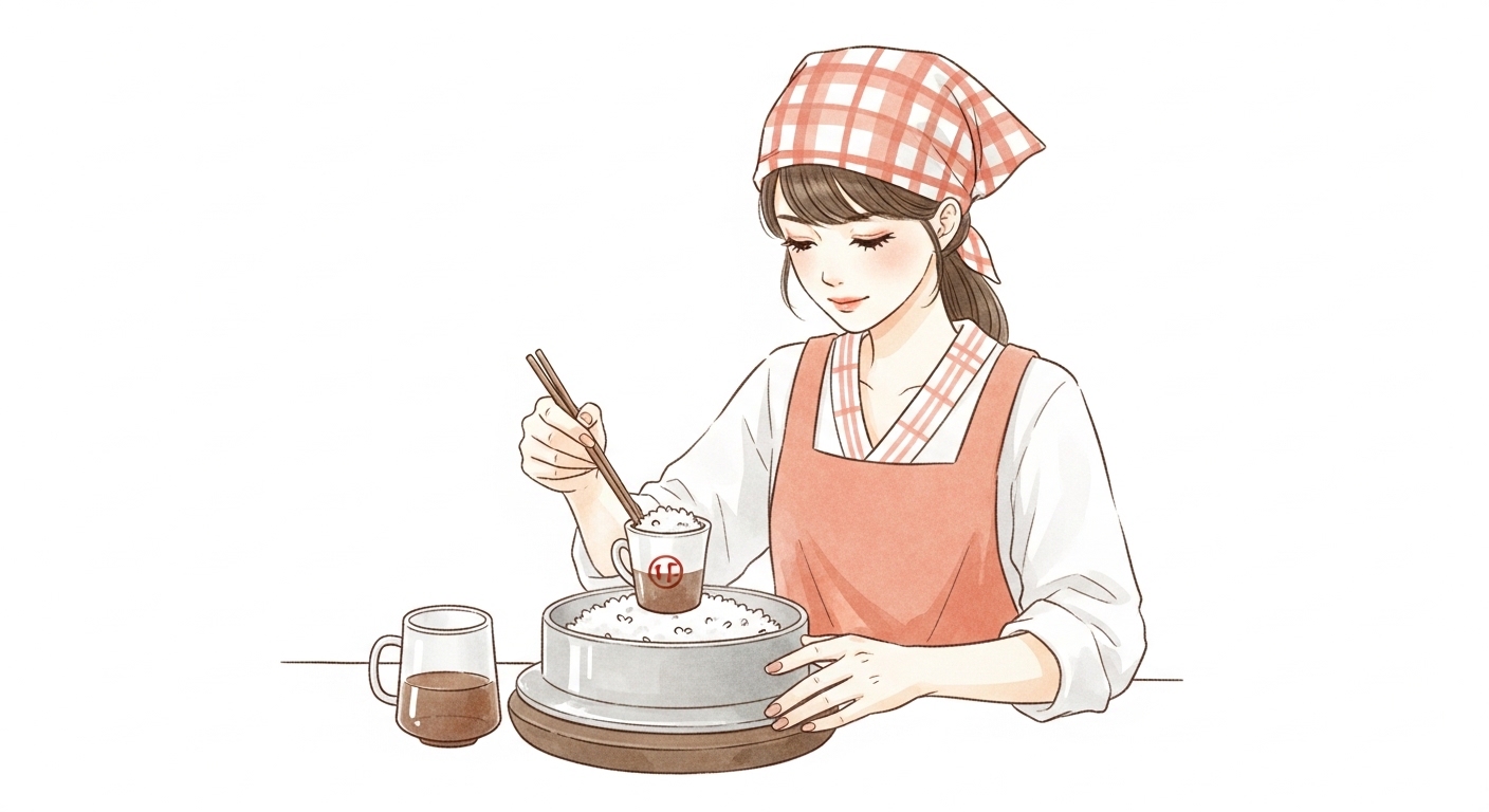 土鍋でご飯を炊く 1合