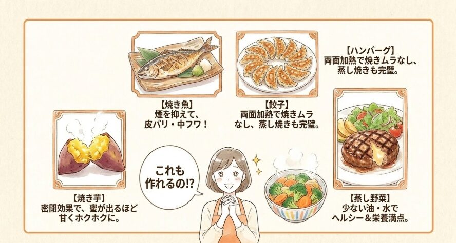 ハッピークッカー両面フライパンで作れるおすすめレシピ