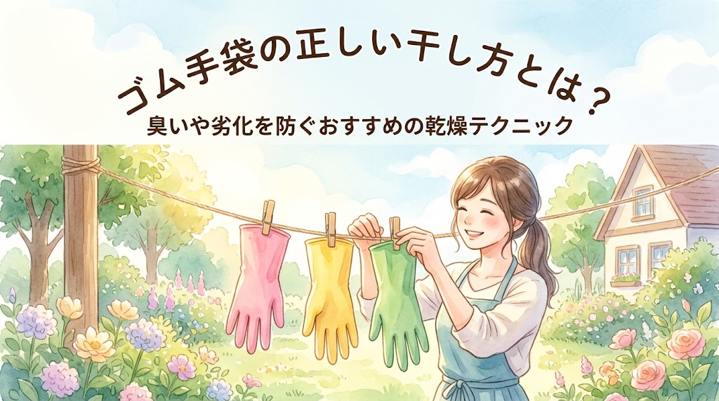 ゴム手袋の正しい干し方とは？