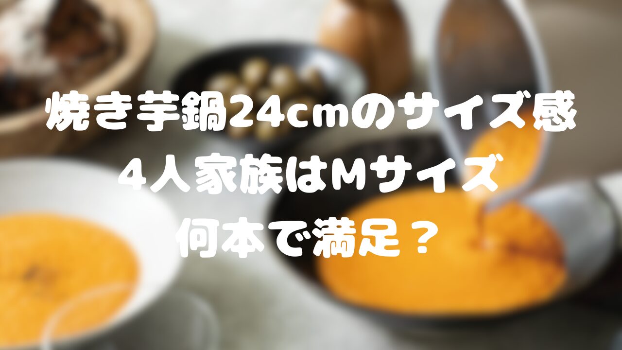 焼き芋鍋24cmのサイズ感