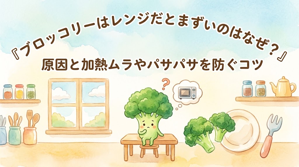 ブロッコリーはレンジだとまずいのはなぜ？