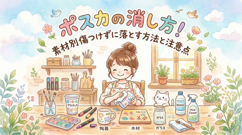 ポスカの消し方!