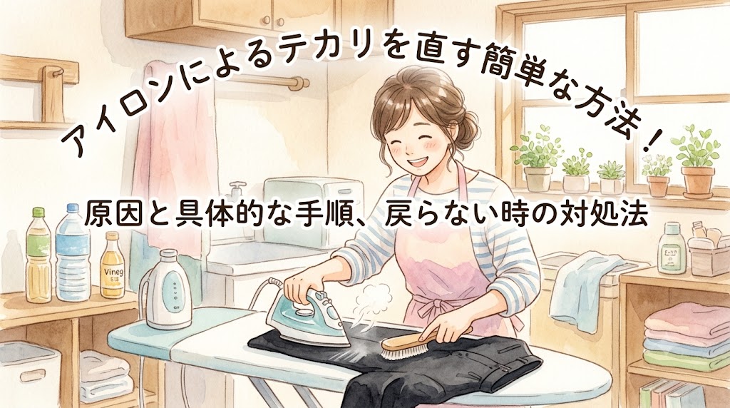 アイロンによるテカリを直す簡単な方法！