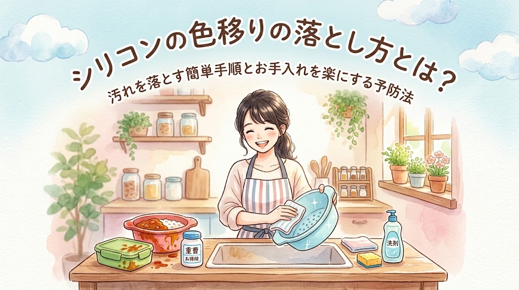 シリコンの色移りの落とし方とは？