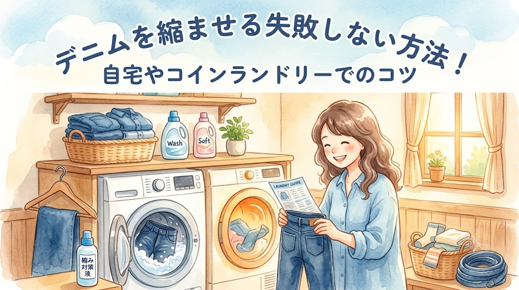 デニムを縮ませる失敗しない方法！
