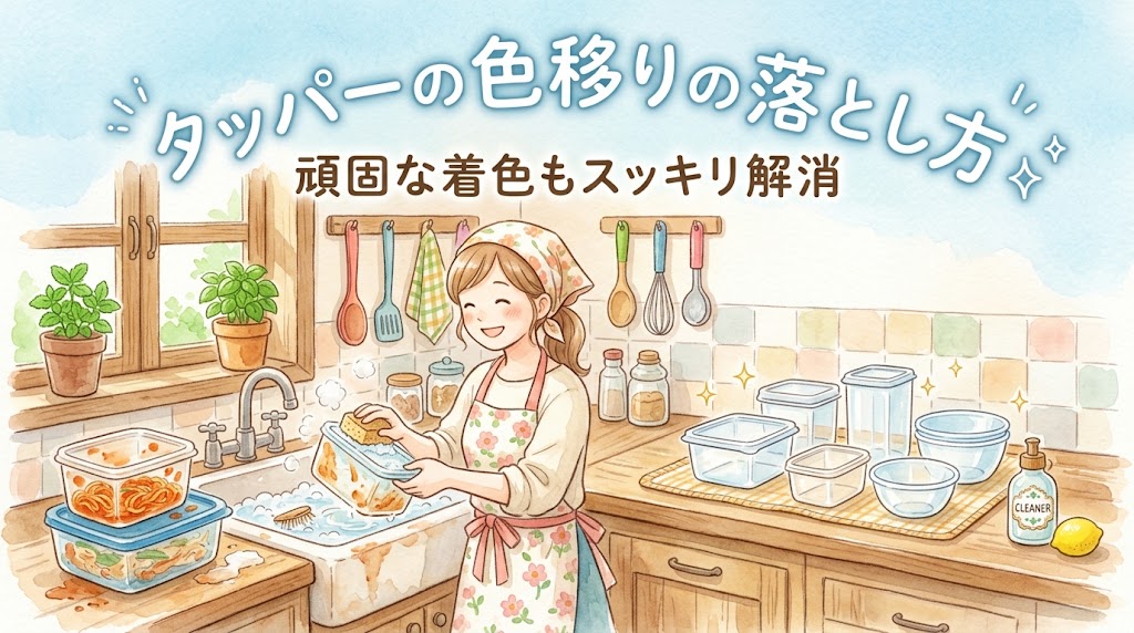 タッパーの色移りの落とし方｜頑固な着色もスッキリ解消