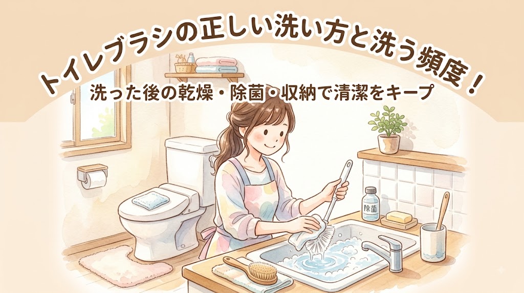 トイレブラシの正しい洗い方と洗う頻度！