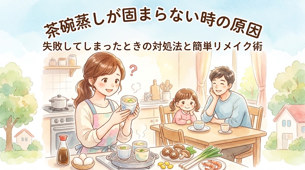 茶碗蒸しが固まらない時の原因と失敗してしまったときの対処法や簡単リメイク術