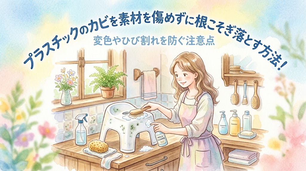 プラスチックのカビを素材を傷めずに根こそぎ落とす方法！変色やひび割れを防ぐ注意点