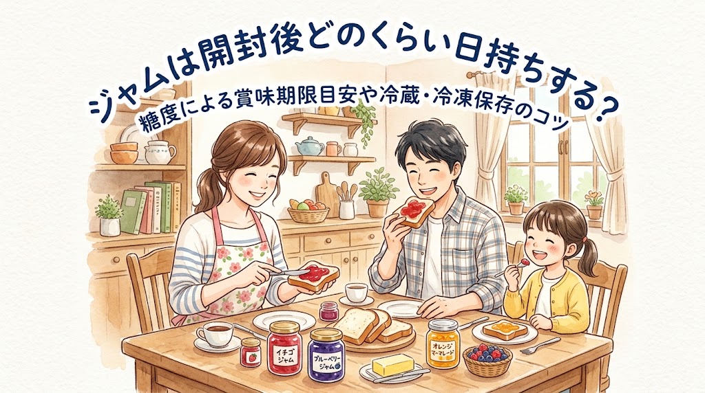 ジャムは開封後どのくらい日持ちする？