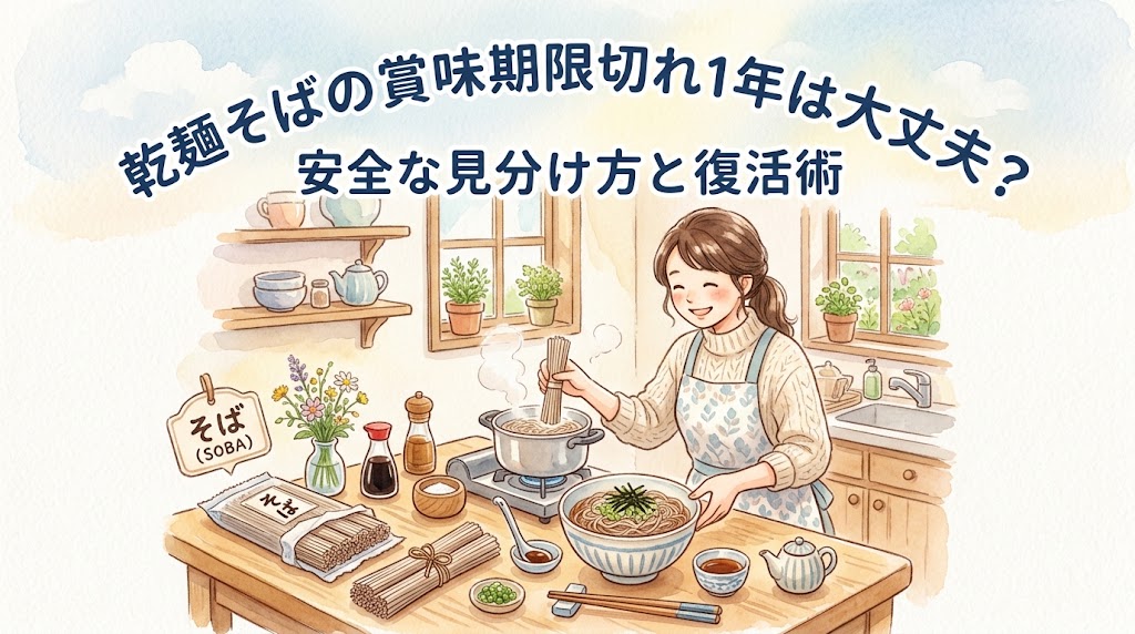 乾麺そばの賞味期限切れ1年は大丈夫？安全な見分け方と復活術