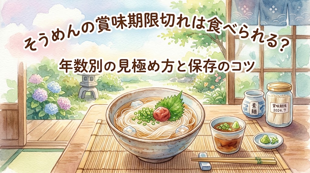 そうめんの賞味期限切れは食べられる？年数別の見極め方と保存のコツ