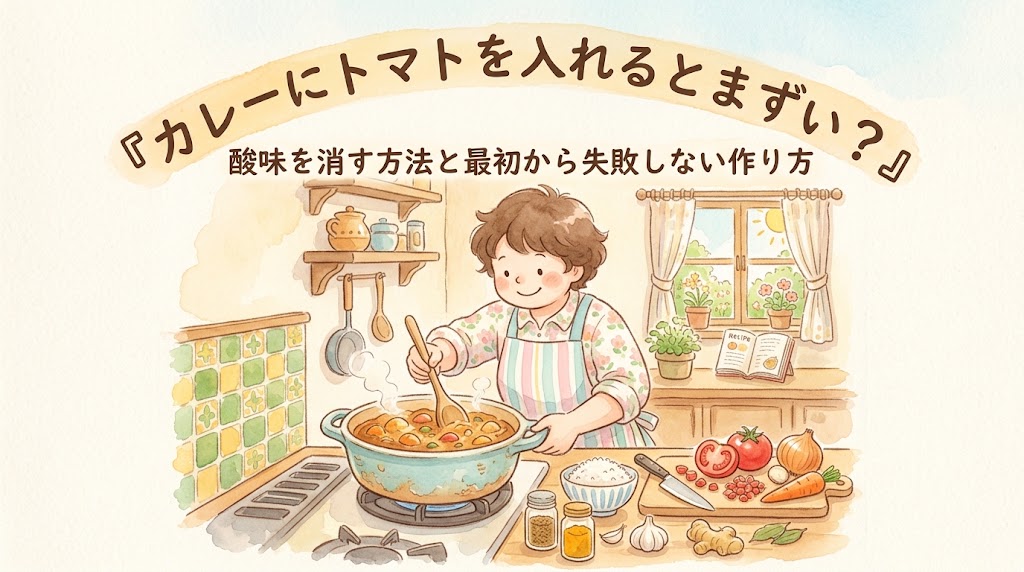 カレーにトマトを入れるとまずい？カレーの酸味を消す方法と最初から失敗しない作り方
