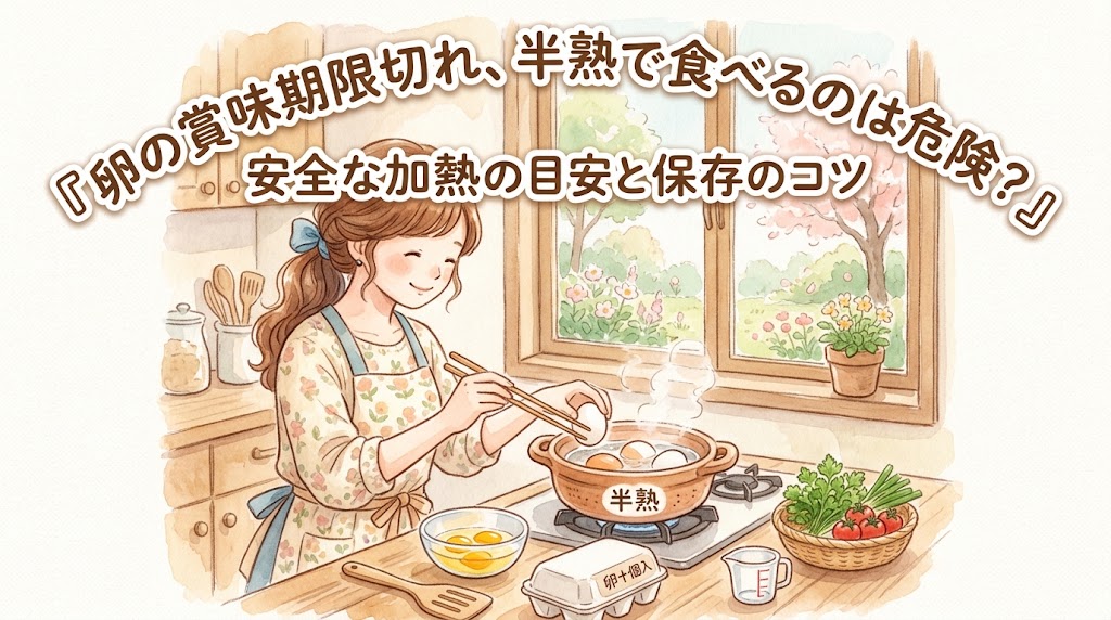 卵の賞味期限切れ、半熟で食べるのは危険？安全な加熱の目安と保存のコツ