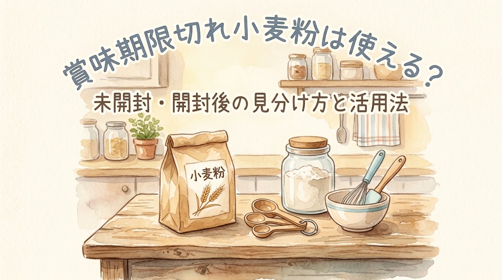 賞味期限切れ小麦粉は使える？