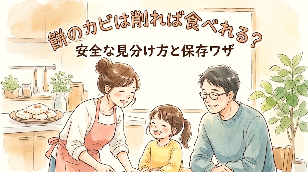 餅のカビは削れば食べれる？