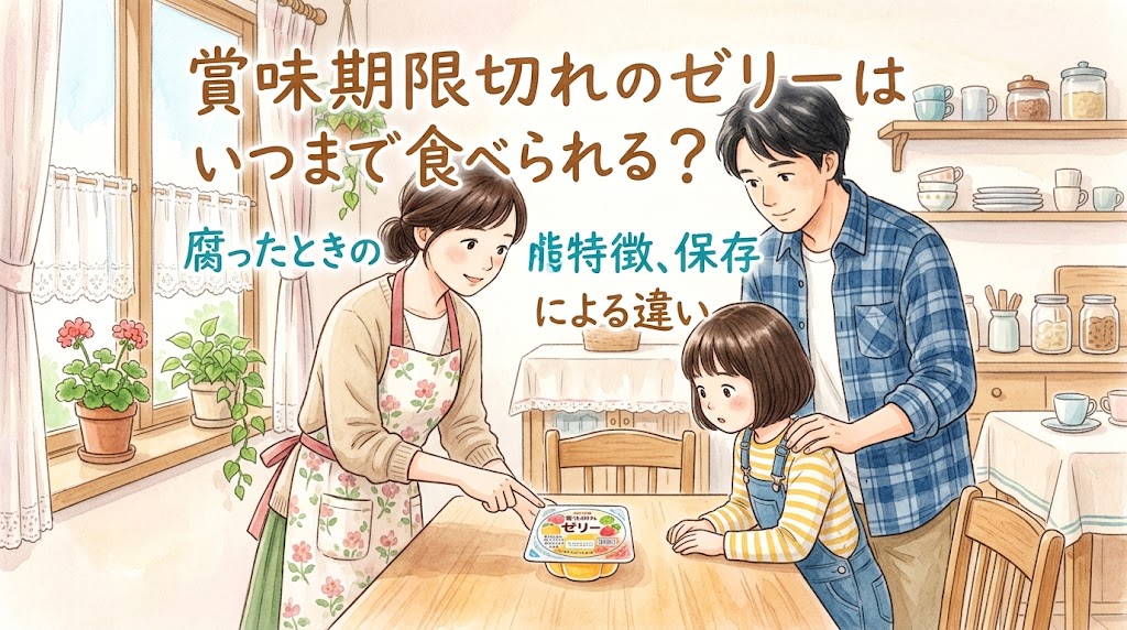 賞味期限切れのゼリーはいつまで食べられる？